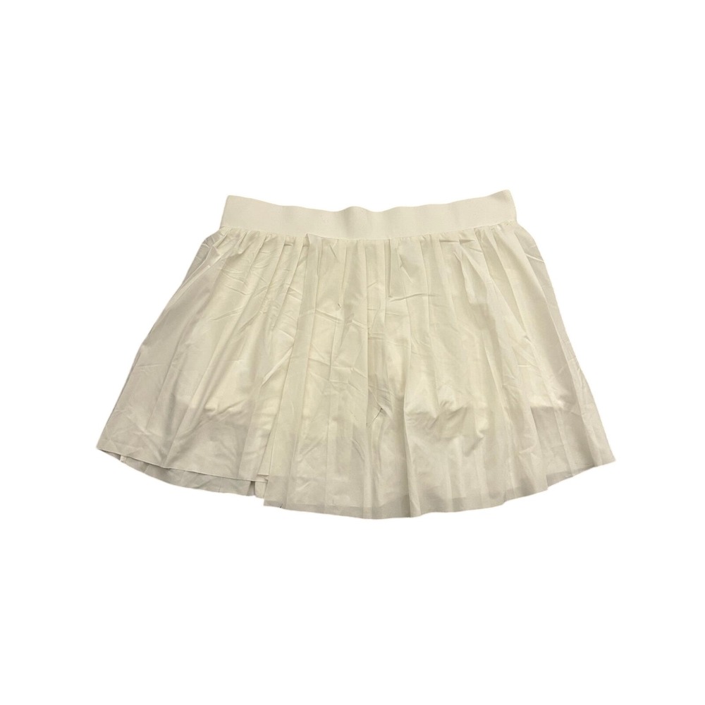 Varley Melody Skirt Womens Large White Good Pleated Activewear Skort VAR01021